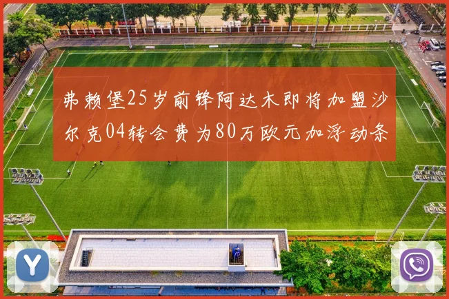 弗赖堡25岁前锋阿达木即将加盟沙尔克04转会费为80万欧元加浮动条件